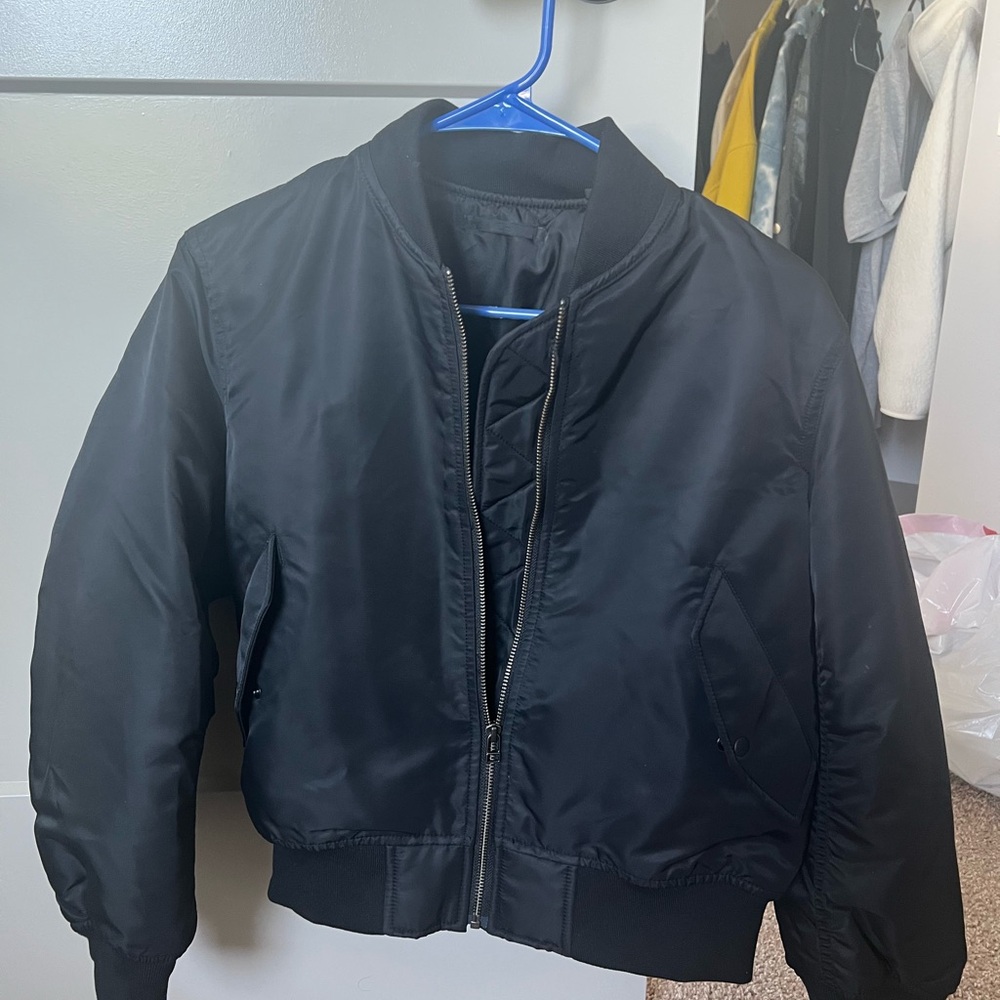 Uniqlo Black Bomber Jacket